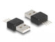 DeLOCK 66683 USB grafisk adapter Sort, Sølv