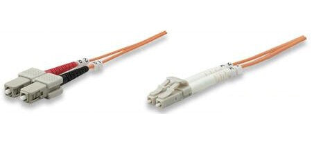 Intellinet 470353 InfiniBand og fiberoptisk kabel 1 m LC SC Flerfarvet, Orange