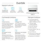 HP ScanJet Enterprise Flow 5000 s5 Skanner med papir-tilførsel 600 x 600 dpi A4 Hvid