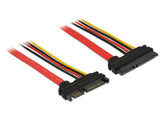DeLOCK 83803 SATA-kabel 0,3 m SATA 22-pin Sort, Rød, Gul