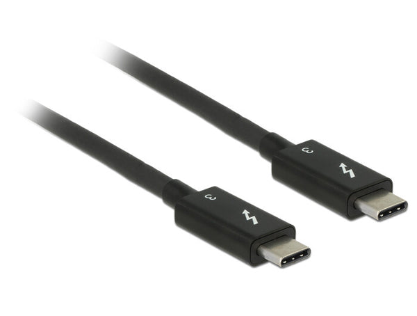 DeLOCK 84844 USB-kabel USB 3.2 Gen 2 (3.1 Gen 2) 0,5 m USB C 40 Gbit/sek. Sort