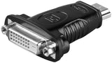 Goobay 68098 kabel kønsskifter HDMI DVI-D Sort