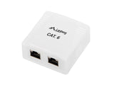 Lanberg OS6-0002-W kabel kønsskifter 2 x RJ-45 Hvid