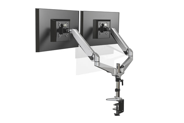 Digitus DA-90353 skærmbeslag og -stativer 68,6 cm (27") Skrivebord Sort, Sølv