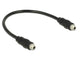 DeLOCK 0.25m, 2x3.5mm lydkabel 0,25 m 3.5mm Sort