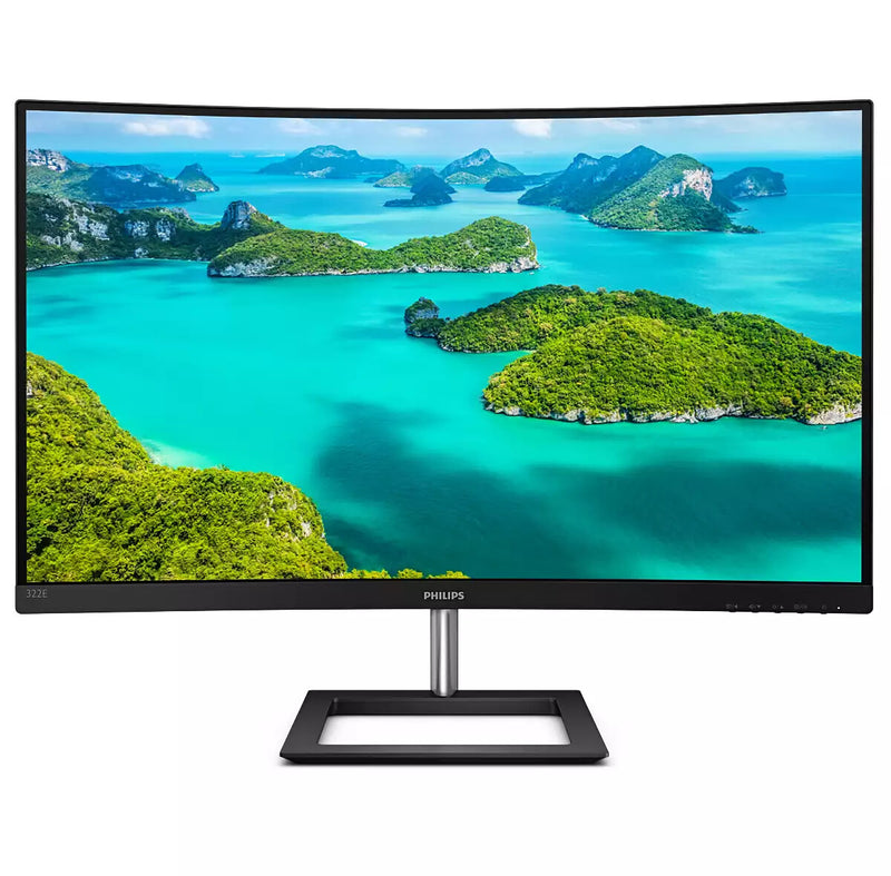 Philips E Line 322E1C/00 computerskærm 80 cm (31.5") 1920 x 1080 pixel Fuld HD LCD Sort
