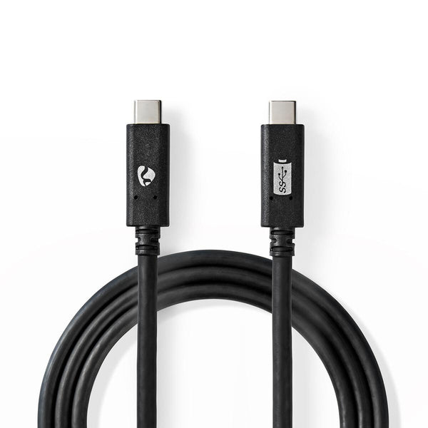 Nedis CCGW64750BK10 USB-kabel USB 3.2 Gen 2 (3.1 Gen 2) 1 m USB C Sort
