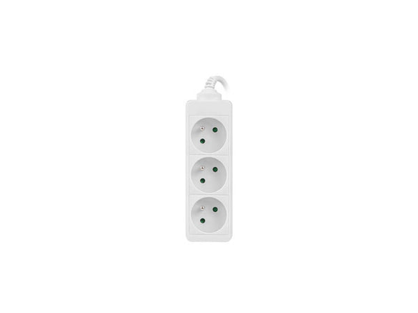 Lanberg PS0-03E-0300-W stikdåse 3 m 3 AC stikkontakt(er) Indendørs Hvid