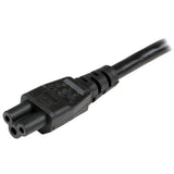 StarTech.com PXTNB3SEU1M el-ledning Sort 1 m CEE7/7 C5 forbinder