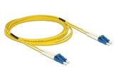 DeLOCK 3m LC-LC InfiniBand og fiberoptisk kabel Gul