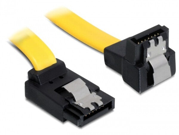 DeLOCK 0.3m SATA M/M SATA-kabel 0,3 m Gul