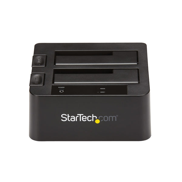 StarTech.com SDOCK2U313 drev dockingstation USB 3.2 Gen 2 (3.1 Gen 2) Type micro-B Sort