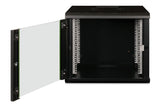 Digitus DN-19 09U-6/6-SW stativ 9U Vægmonteret stativ Sort