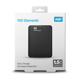 Western Digital WD Elements Portable ekstern harddisk 1,5 TB 2.5" Micro-USB B 3.2 Gen 1 (3.1 Gen 1) Sort