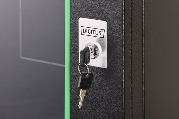 Digitus DN-19 16-U-EC-SW stativ 16U Vægmonteret stativ Sort