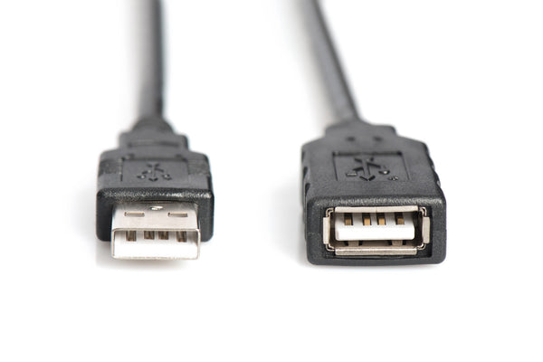 Digitus DA-73100-1 USB-kabel USB 2.0 10 m USB A 0,48 Gbit/sek. Sort