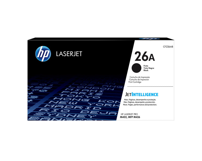 HP Original 26A LaserJet-tonerpatron, sort