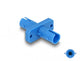 DeLOCK 87934 fiber adapter ST/ST 1 stk Blå