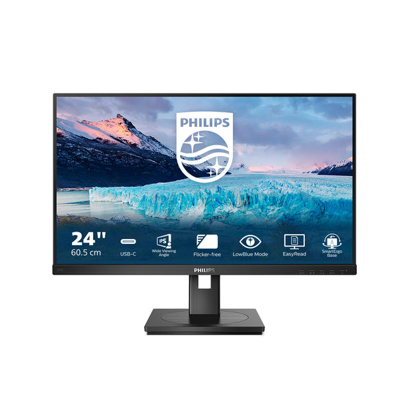 Philips S Line 243S1/00 computerskærm 60,5 cm (23.8") 1920 x 1080 pixel Fuld HD LCD Sort