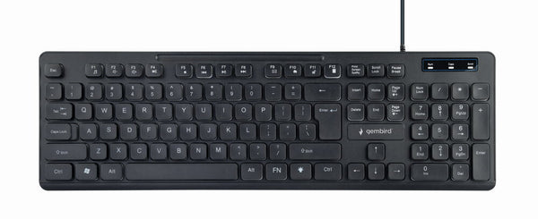 Gembird KB-UML-02 tastatur USB US engelsk Sort