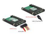 DeLOCK 62853 interface-kort/adapter Intern SATA, USB 2.0