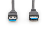 Digitus AK-300203-030-S USB-kabel USB 3.2 Gen 1 (3.1 Gen 1) 3 m USB A Sort