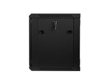 Lanberg WF01-6409-10B stativ 9U Vægmonteret stativ Sort