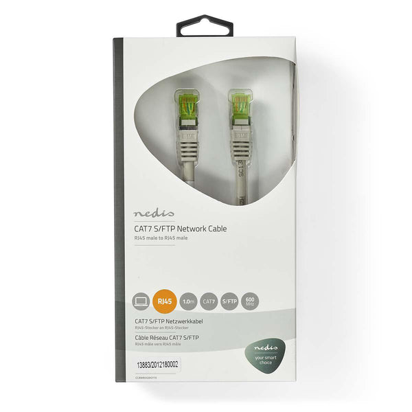 Nedis CCBW85420GY10 netværkskabel Grå 1 m Cat7 S/FTP (S-STP)