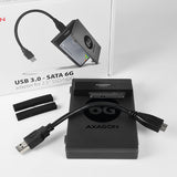 Axagon ADSA-1S6 drevkabinet HDD/SSD kabinet Sort 2.5"