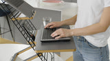 Mousetrapper Alpha - Nordic tastatur Mus inkluderet Kontor USB + Bluetooth QWERTY Nordisk Sort, Sølv