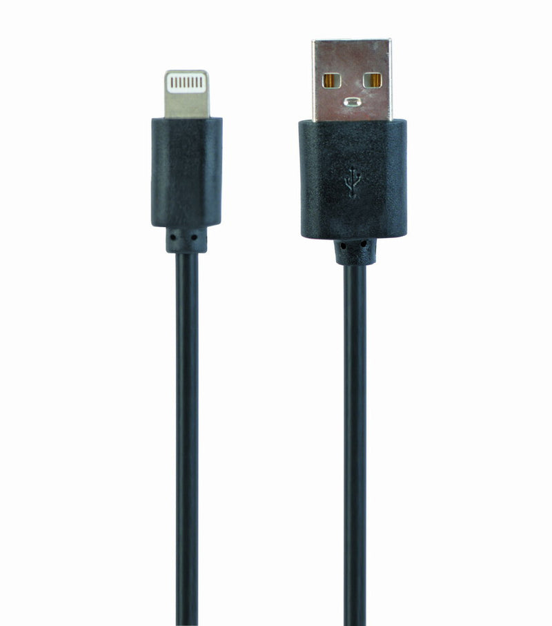 Gembird CC-USB2-AMLM-1M Lightning kabel Sort