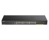 D-Link DGS-1250-28X Administreret L3 Gigabit Ethernet (10/100/1000) Sort