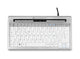 BakkerElkhuizen S-board 840 tastatur Kontor USB QWERTY UK engelsk Lys grå, Hvid