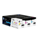 HP Originale 201X LaserJet-tonerpatroner med høj kapacitet, cyan/magenta/gul, pakke med 3 stk.