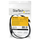 StarTech.com RUSB2AC1MB USB-kabel USB 2.0 1 m USB A USB C 0,48 Gbit/sek. 60 W Sort