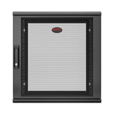 APC NetShelter WX 12U Single Hinged Wall-mount Enclosure 600mm Deep Vægmonteret stativ Sort
