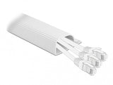 DeLOCK 20885 kabelorganisator Skrivebord Kabelkanal Hvid 2 stk