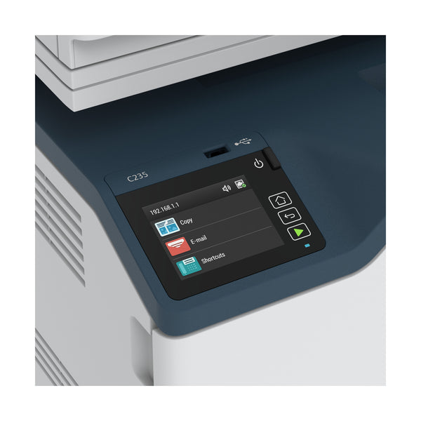Xerox C235, A4, 22 ppm trådløs kopi/print/scan/fax PS3 PCL5e/6, ADF, 2 magasiner, i alt 251 ark