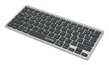 Manhattan 180559 tastatur Kontor RF trådløs + Bluetooth QWERTZ Tysk Sort, Grå