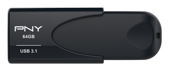 PNY Attaché 4 USB-nøgle 64 GB USB Type-A 3.2 Gen 1 (3.1 Gen 1) Sort