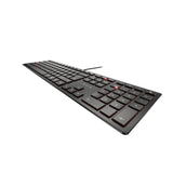 CHERRY KC 6000 Slim tastatur Universel USB AZERTY Belgisk Sort