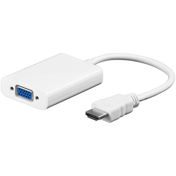 Goobay HDMI - VGA/3.5mm, M/F HDMI Type A (Standard) VGA (D-Sub) + 3.5mm Hvid