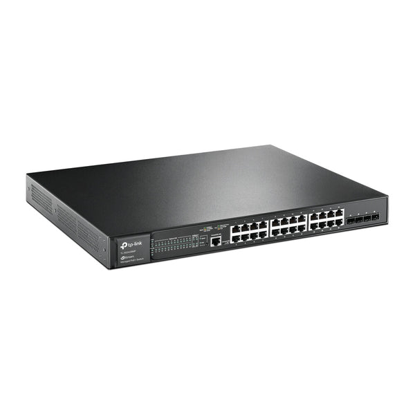 TP-Link JetStream TL-SG3428MP netværksswitch Administreret L2+ Gigabit Ethernet (10/100/1000) Strøm over Ethernet (PoE) 1U Sort
