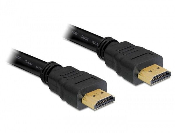 DeLOCK 82709 HDMI-kabel 10 m HDMI Type A (Standard) Sort
