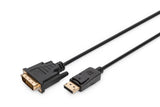 Digitus AK-340306-030-S videokabel adapter 3 m DisplayPort DVI-D Sort