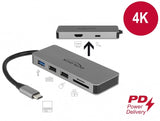 DeLOCK 87743 dockingstation USB 3.2 Gen 1 (3.1 Gen 1) Type-C Grå