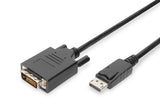 Digitus AK-340301-020-S videokabel adapter 2 m DisplayPort DVI-D Sort