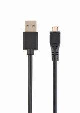 Gembird CC-MUSB2D-1M USB-kabel USB 2.0 USB A Micro-USB A Sort
