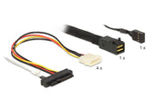 DeLOCK 83391 Serial Attached SCSI (SAS)-kabel 1 m Flerfarvet