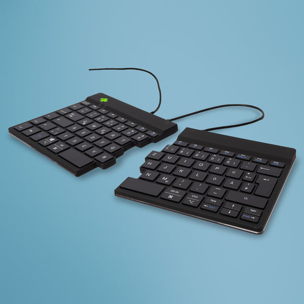 R-Go Tools Ergonomisch toetsenbord R-Go Split Break v2 met pauzesoftware, gesplitst toetsenbord, QWERTZ (DE), bedraad, zwart